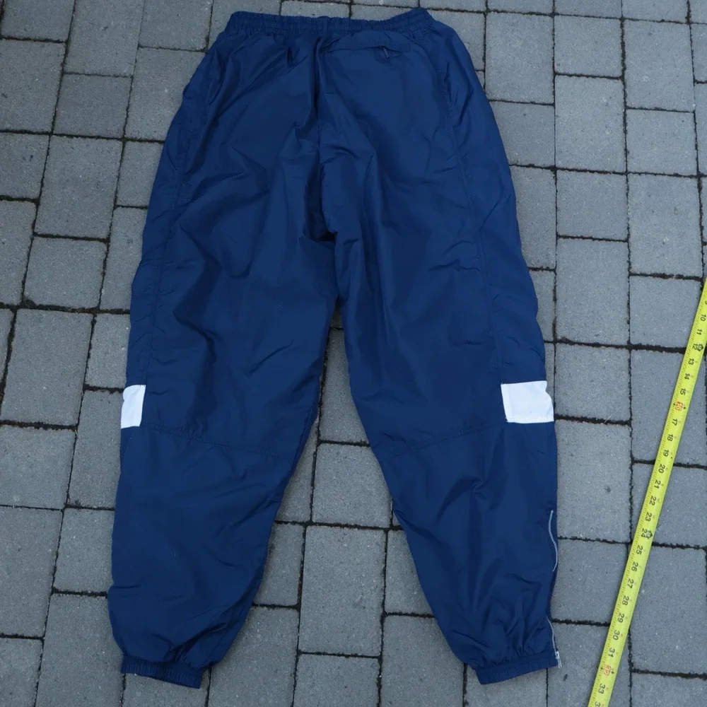 Vintage Nike Team Sports Track Pants Mens XL Blue Windbreaker Mesh Parachute